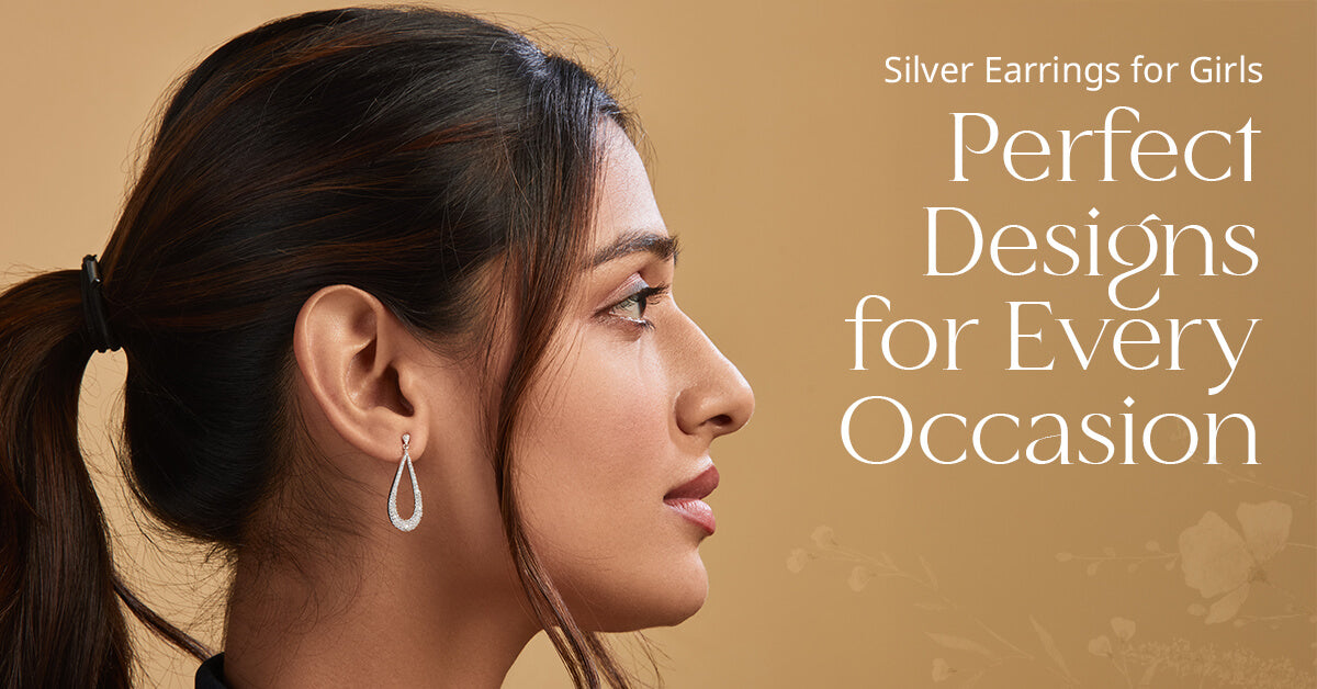 Silver Earrings for Girls