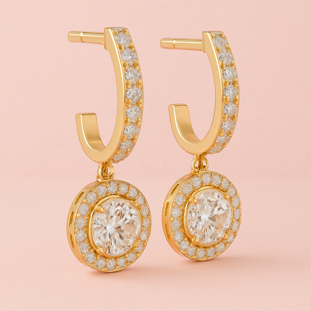 Celestial Circles Earrings - Gold