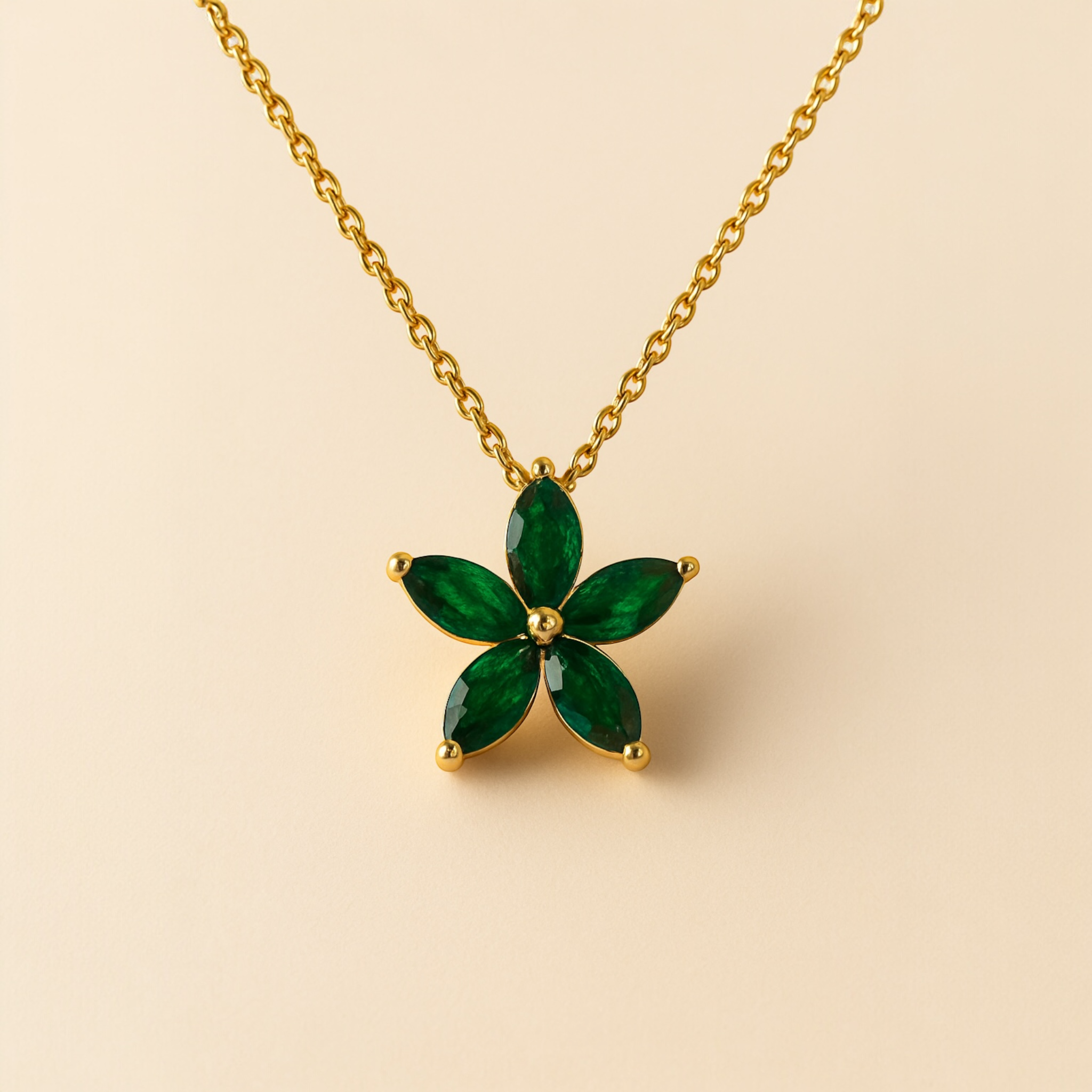 Silver Petal Necklace