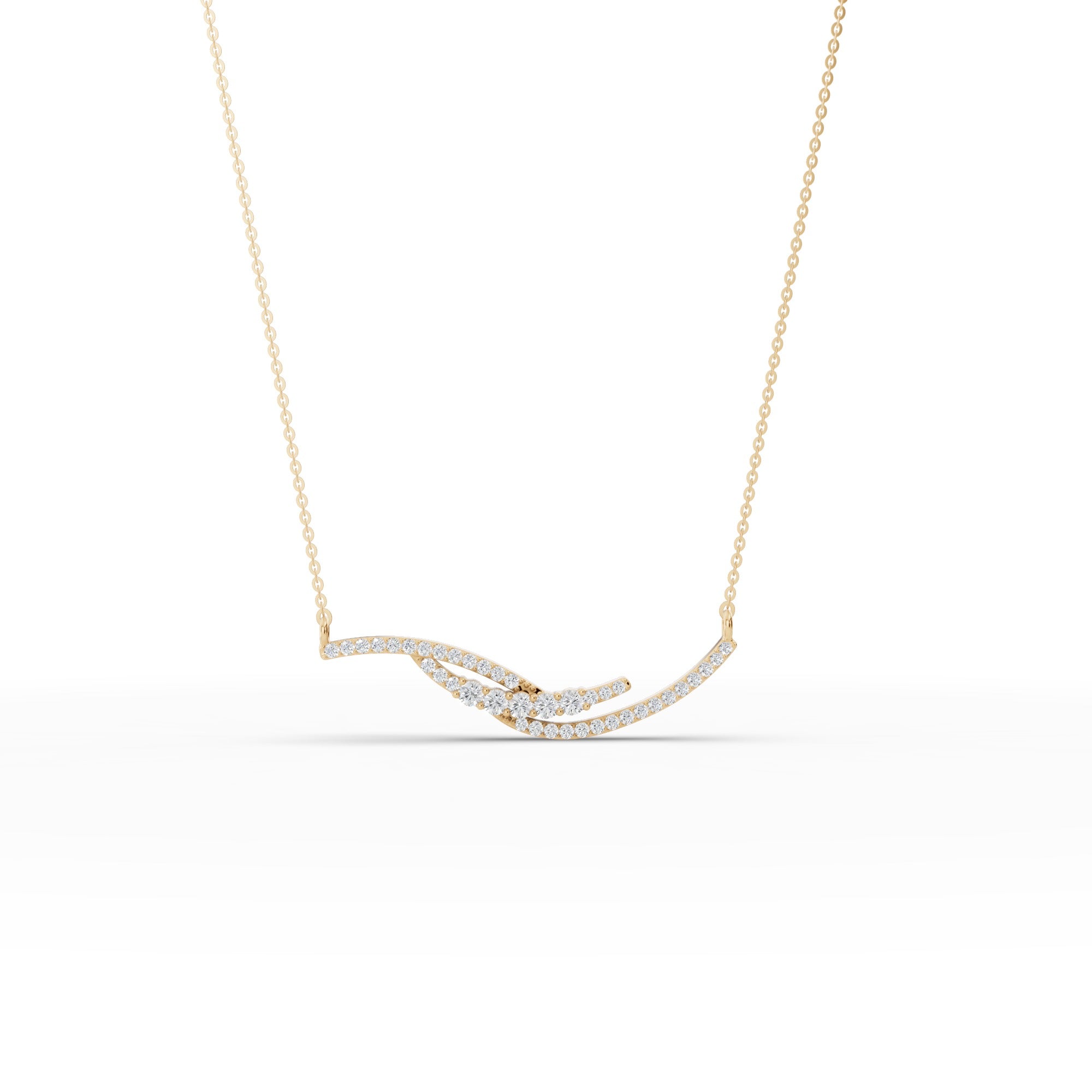 Glitter Wave Necklace
