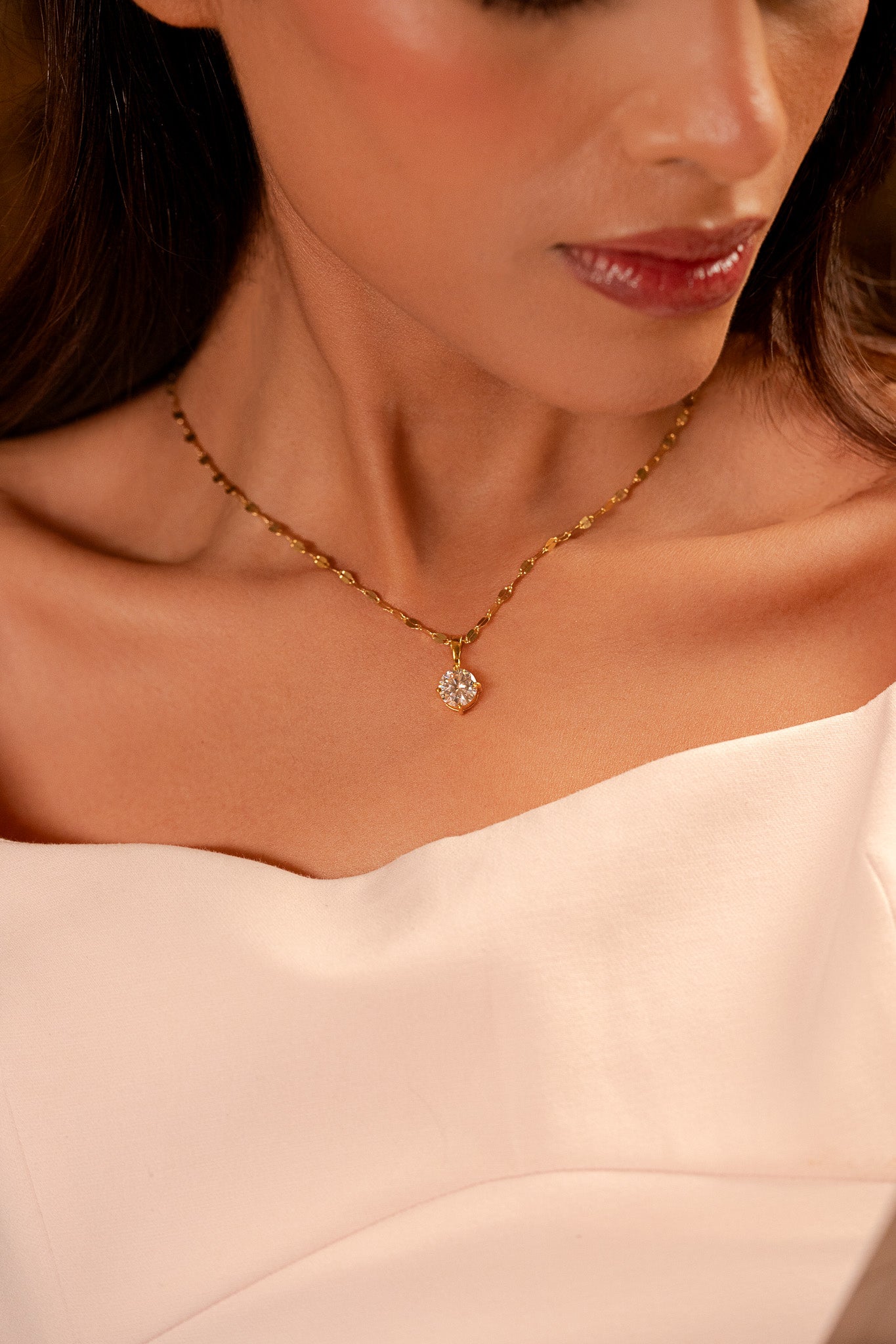 Radiant Solitaire Necklace