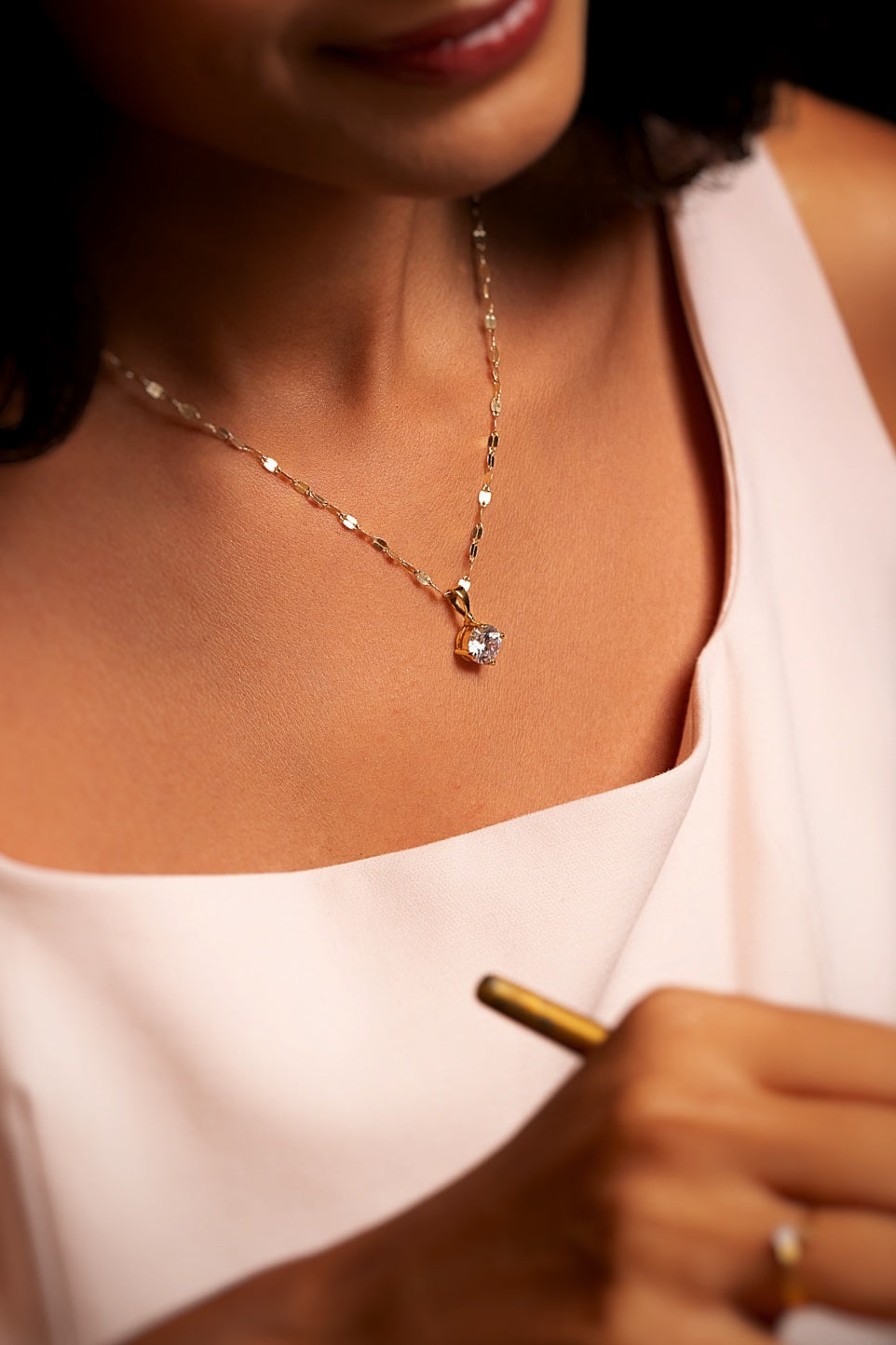 Radiant Solitaire Necklace
