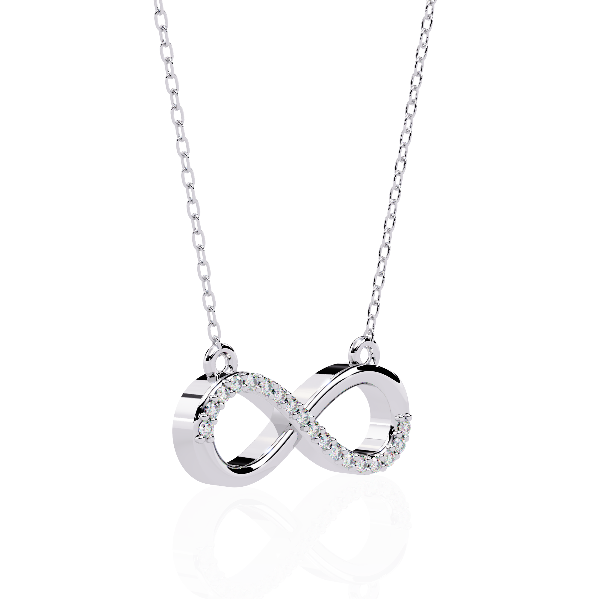Silver Infinite Loop Necklace