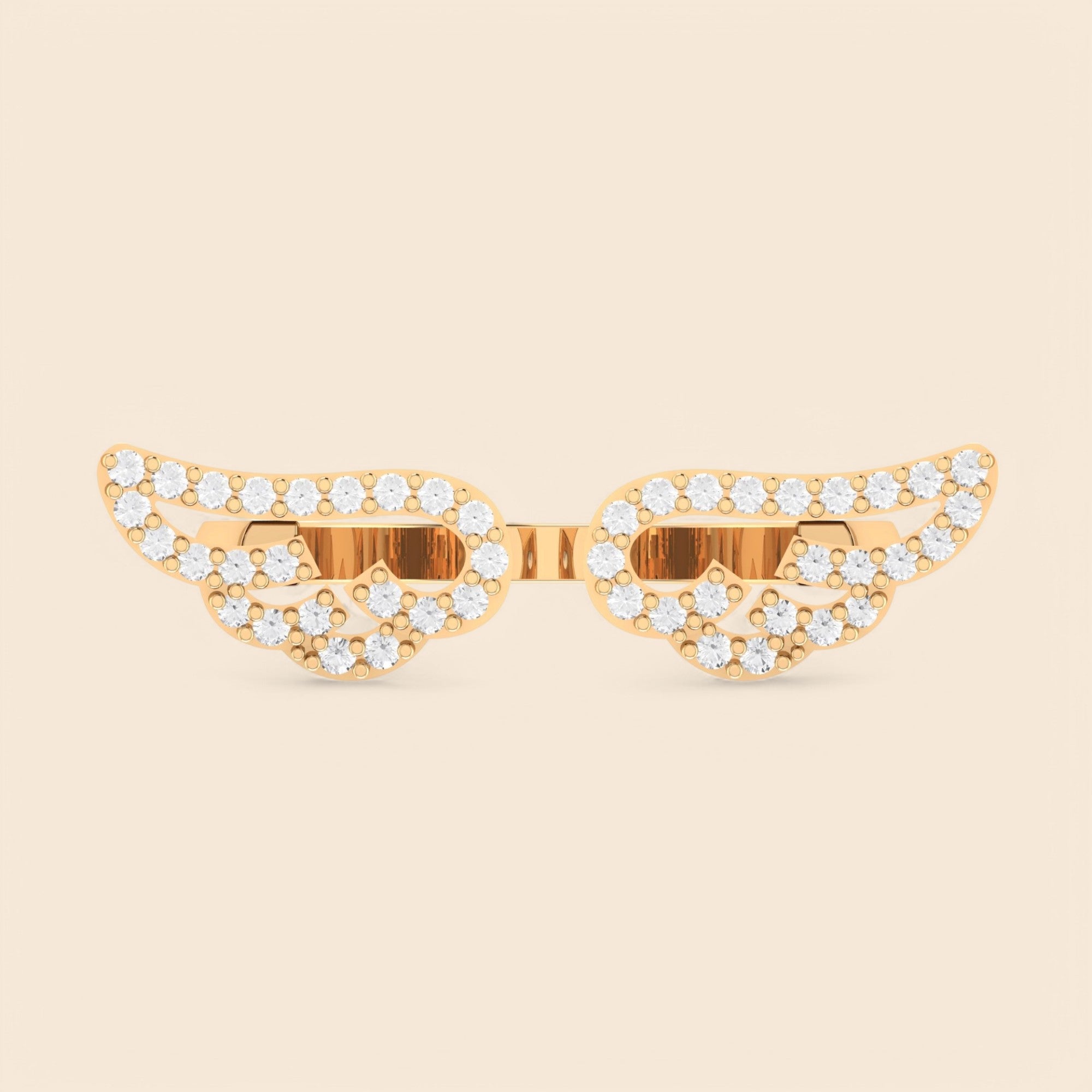 Angel Wings Gold Ring