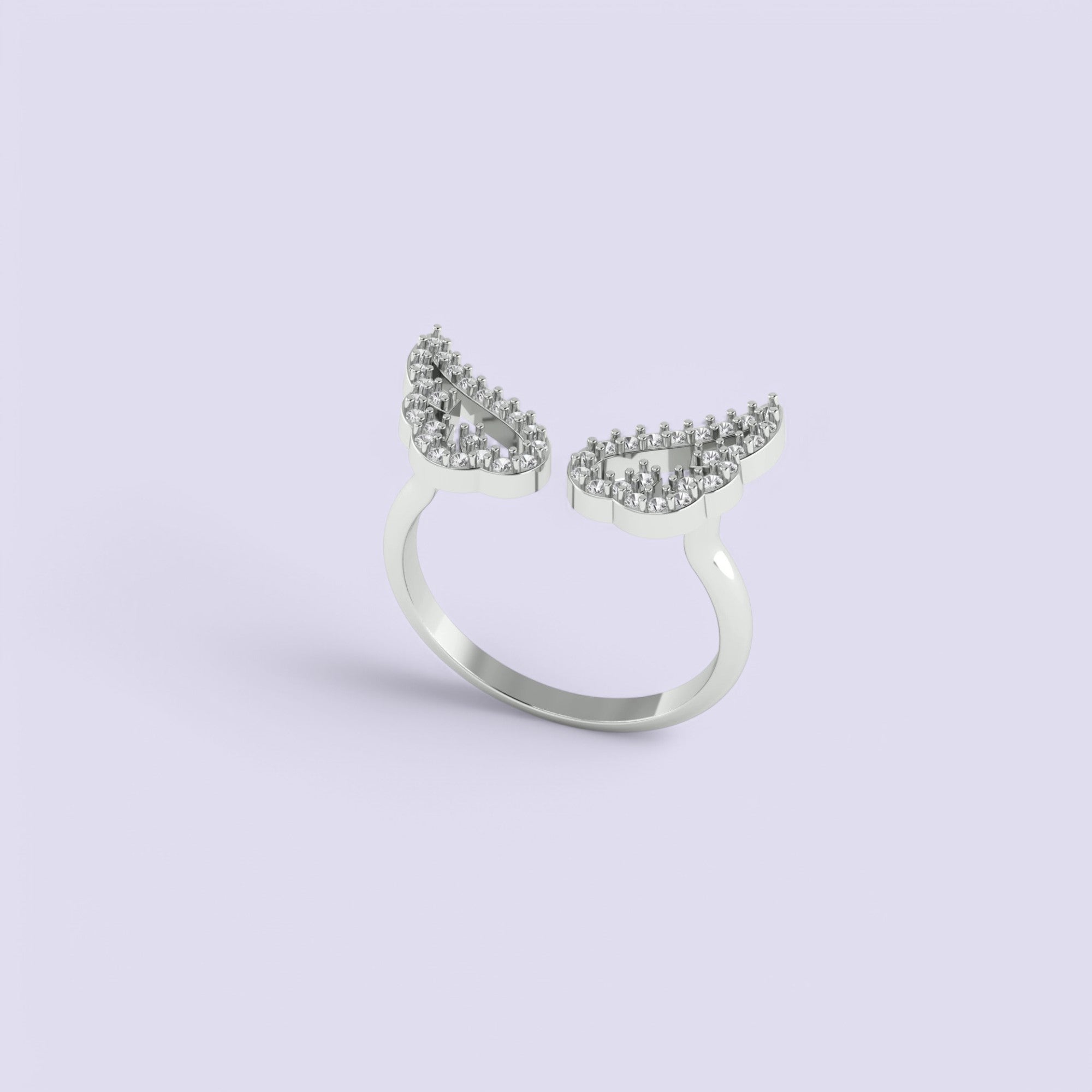 Angel Wings Silver Ring