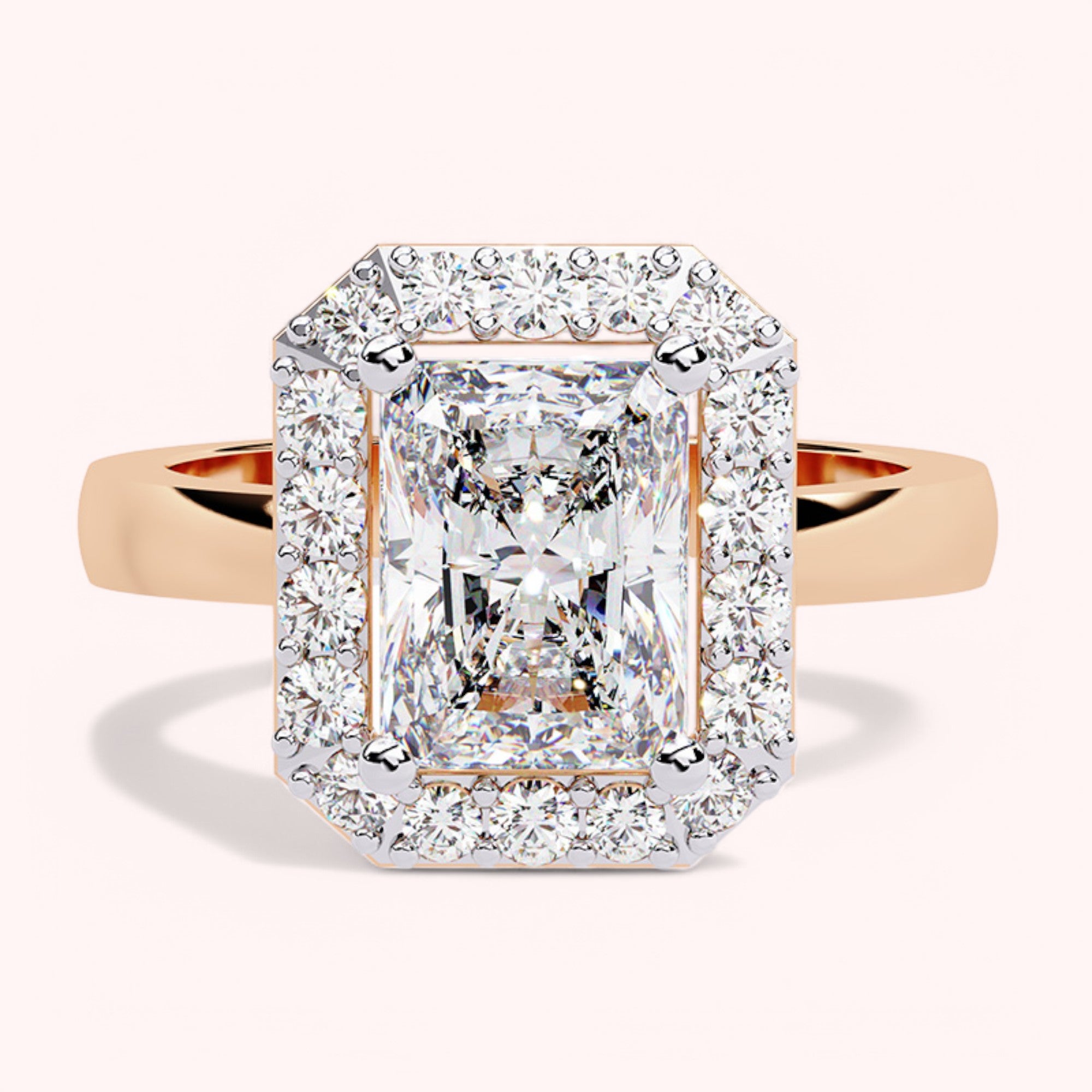 Crystal Clear Ring-Rose Gold