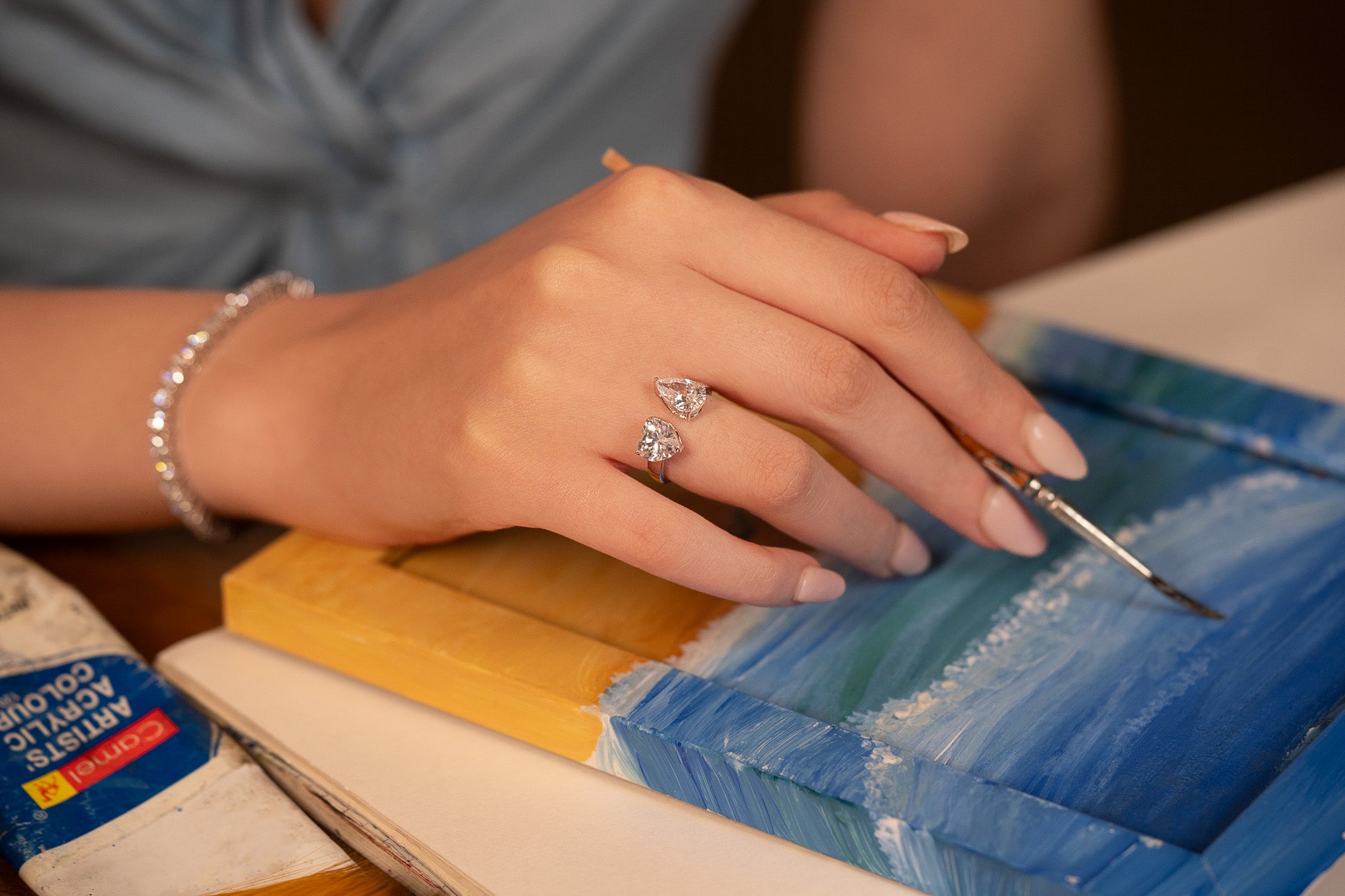 Heartflutter ring
