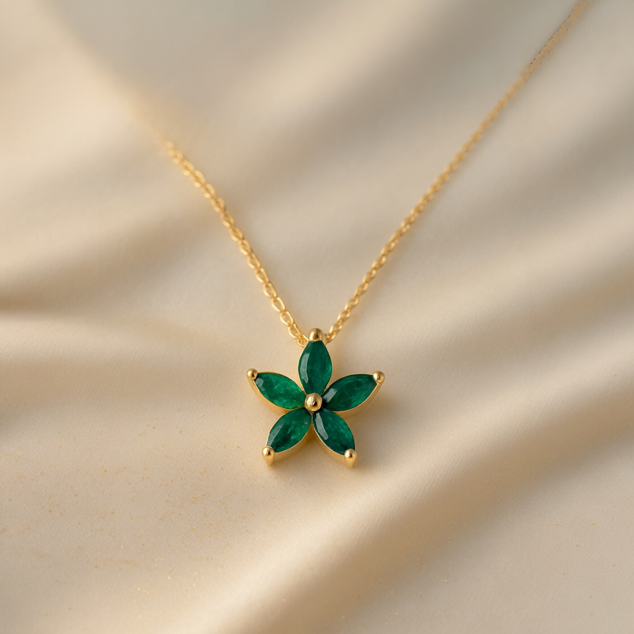 Silver Petal Necklace