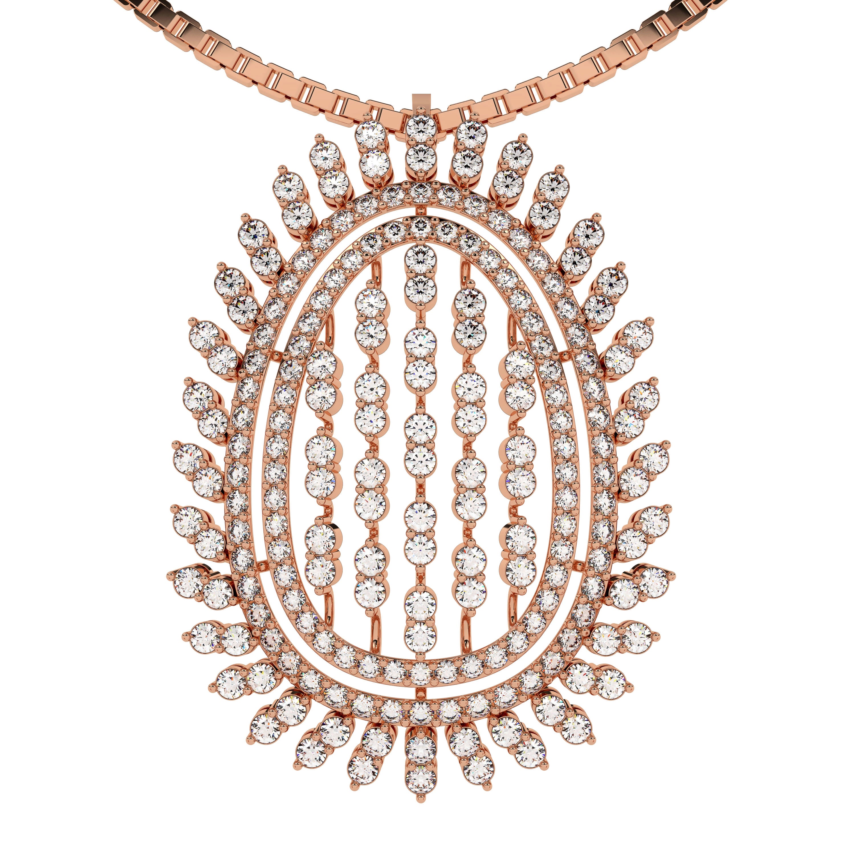 Rose Gold Chain With Flower Pendant