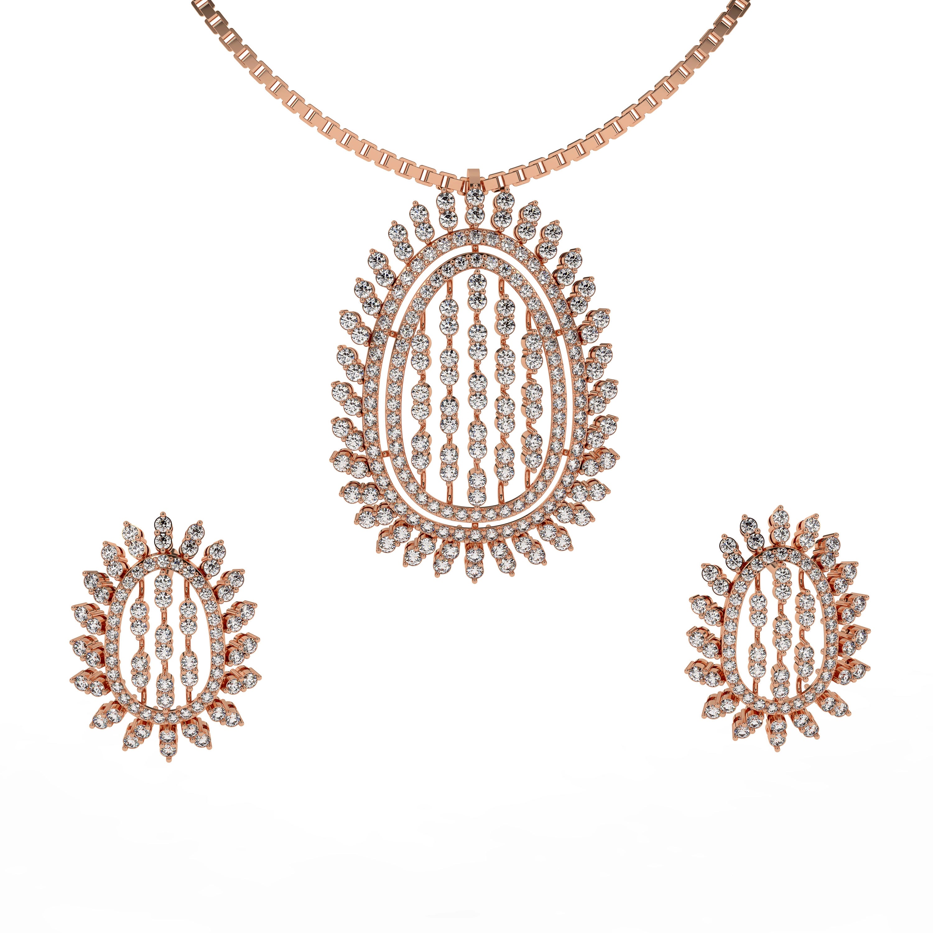 Flower of Life Necklace Set