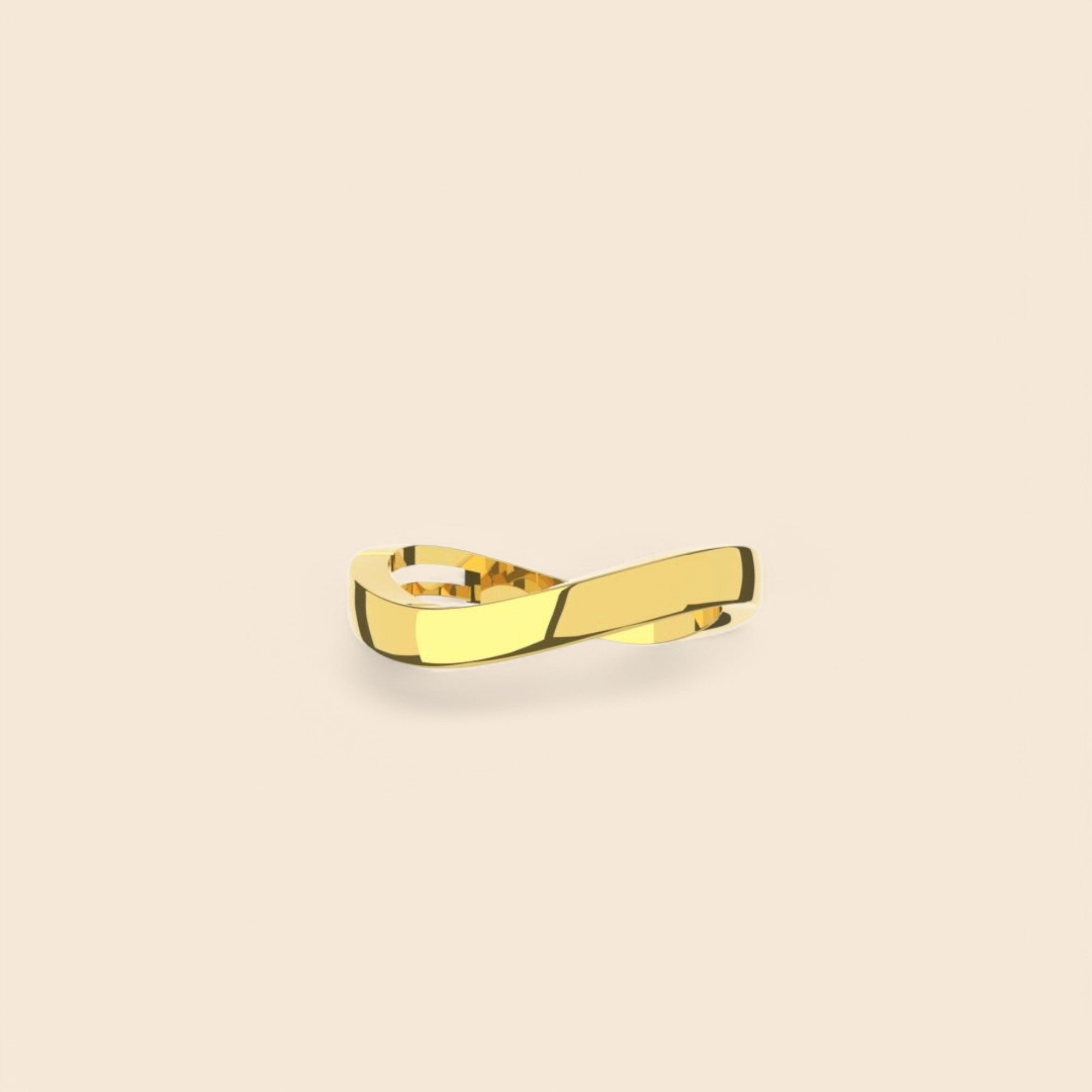 Golden Curve Ring