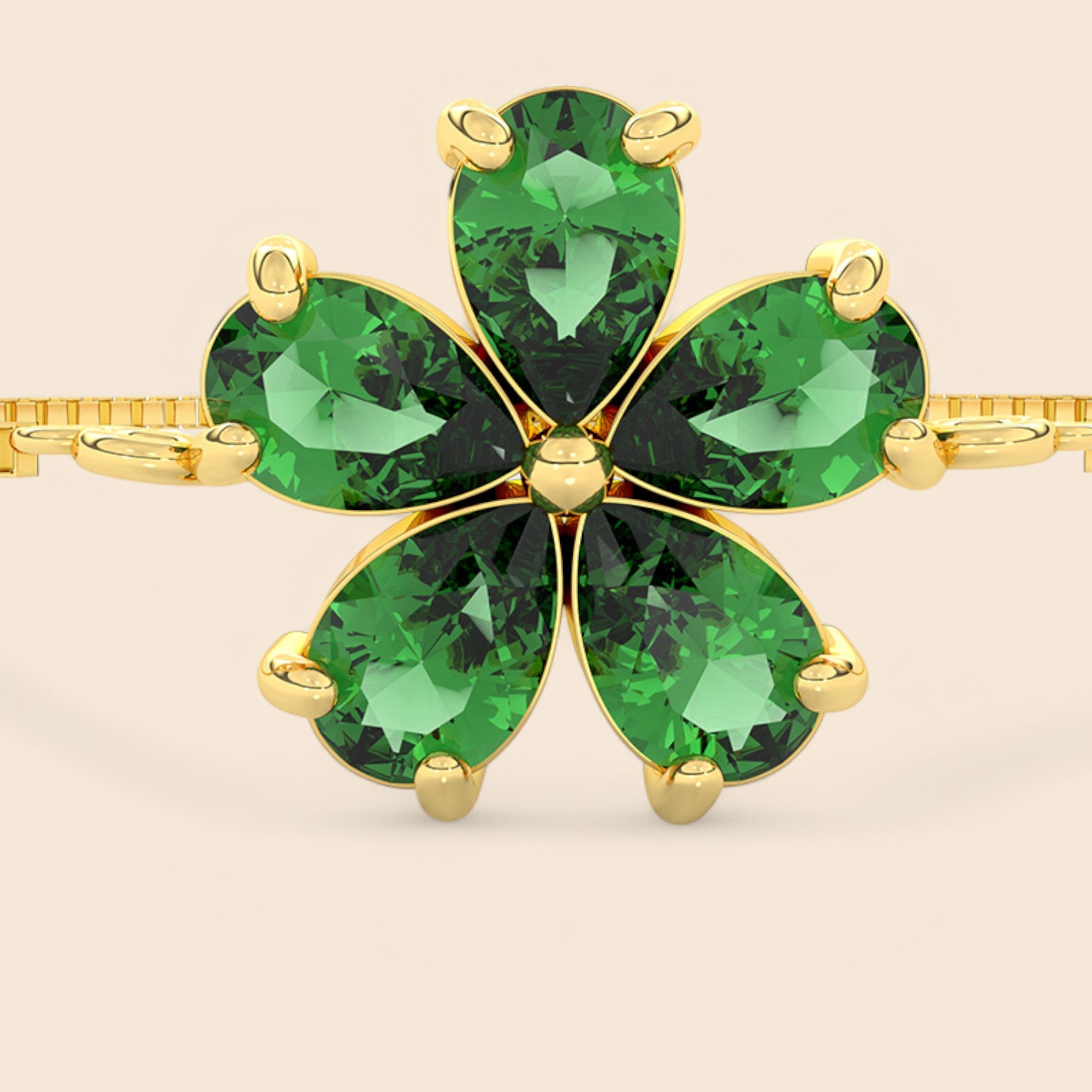 Green Petals Bracelet