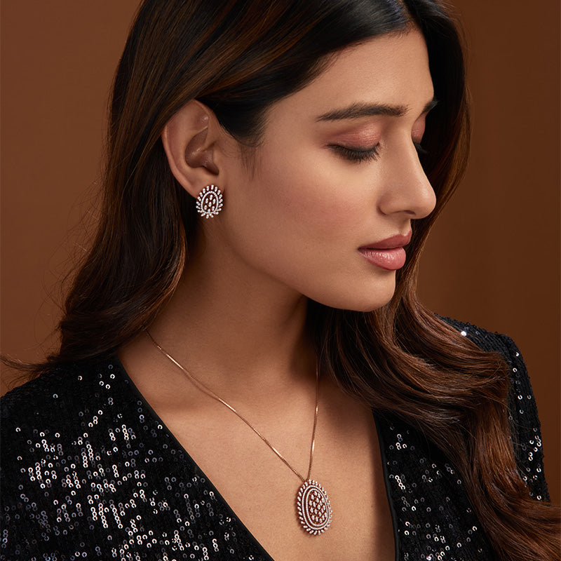 925 Silver Jewlery Sets In Rose Gold