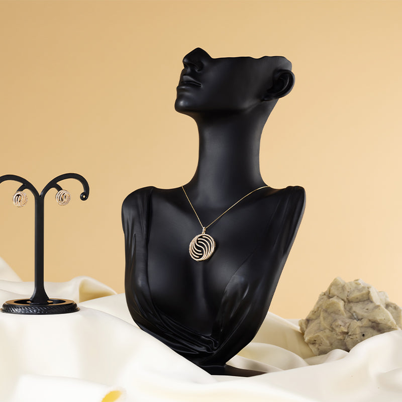 Gold Moon Necklace Set