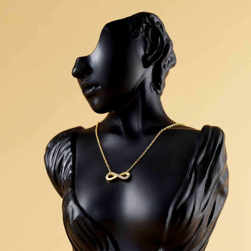 Infinite Loop Gold Necklace