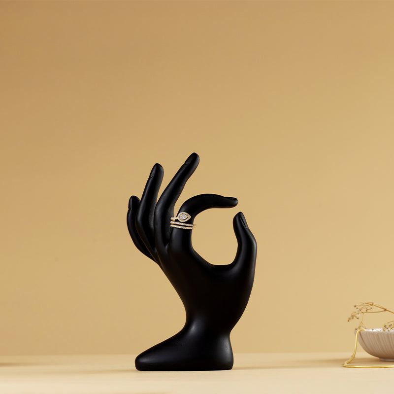 Gold Serpent leaf Ring