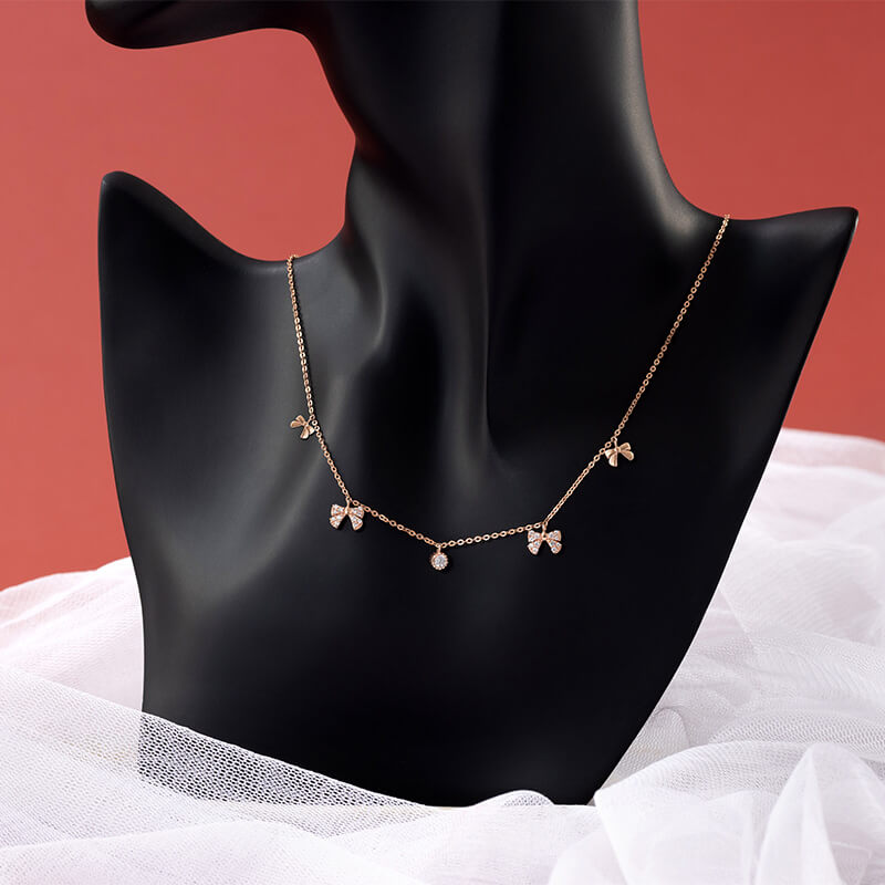 Rose Gold Necklace for Girl