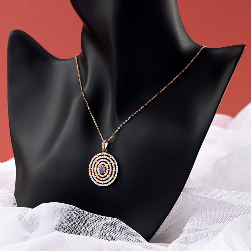 Rose Gold Web weaver Pendant
