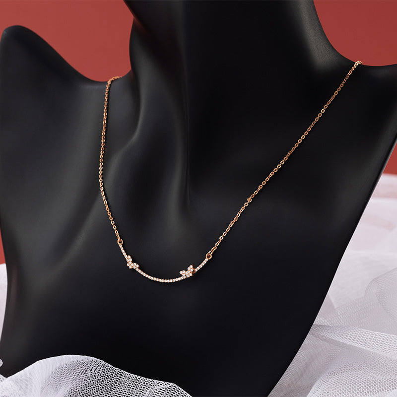 Rose Gold silver chain with pendant