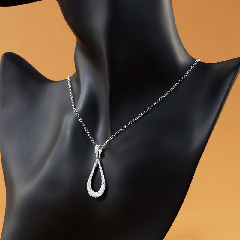 Silver Drop Necklace