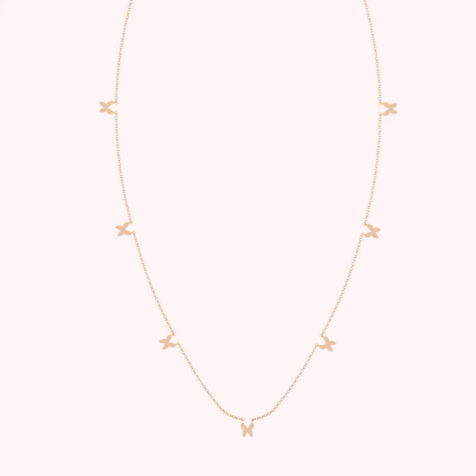 Wings of beauty Necklace - Rose Gold
