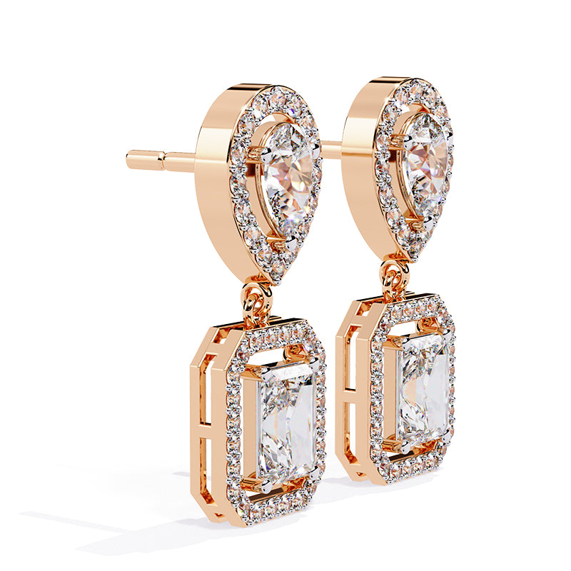 Casual Rose Gold Earrings