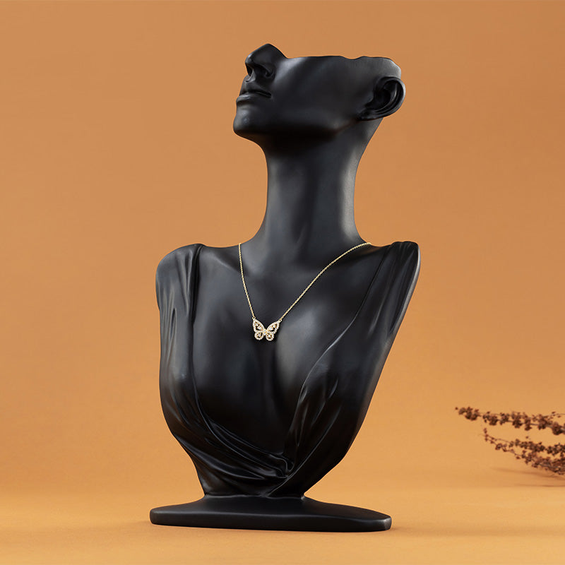 Golden Butterfly Pendant With Chain