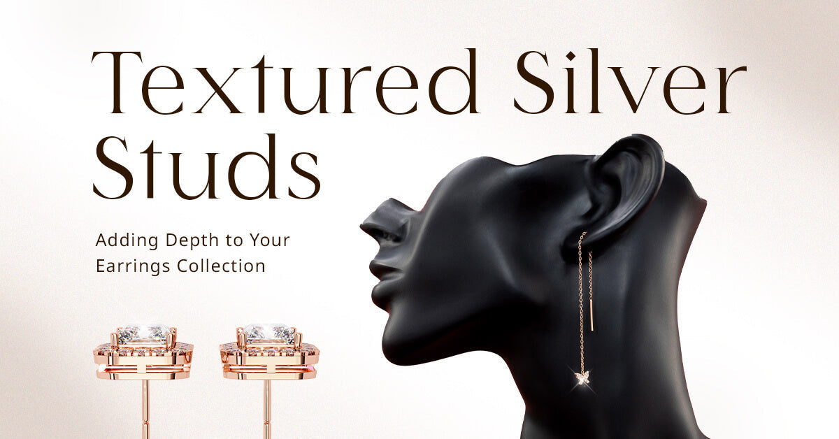 Textured Silver Studs