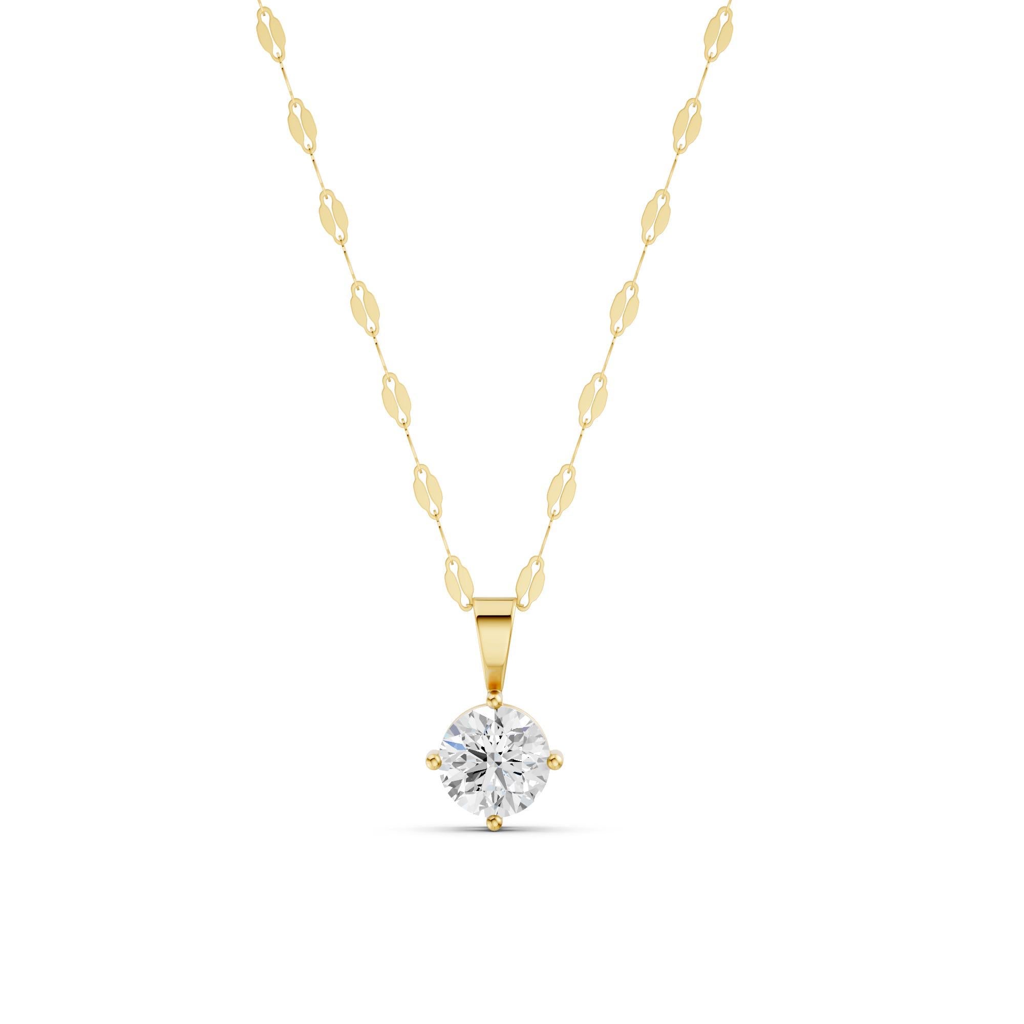 Radiant Solitaire Necklace