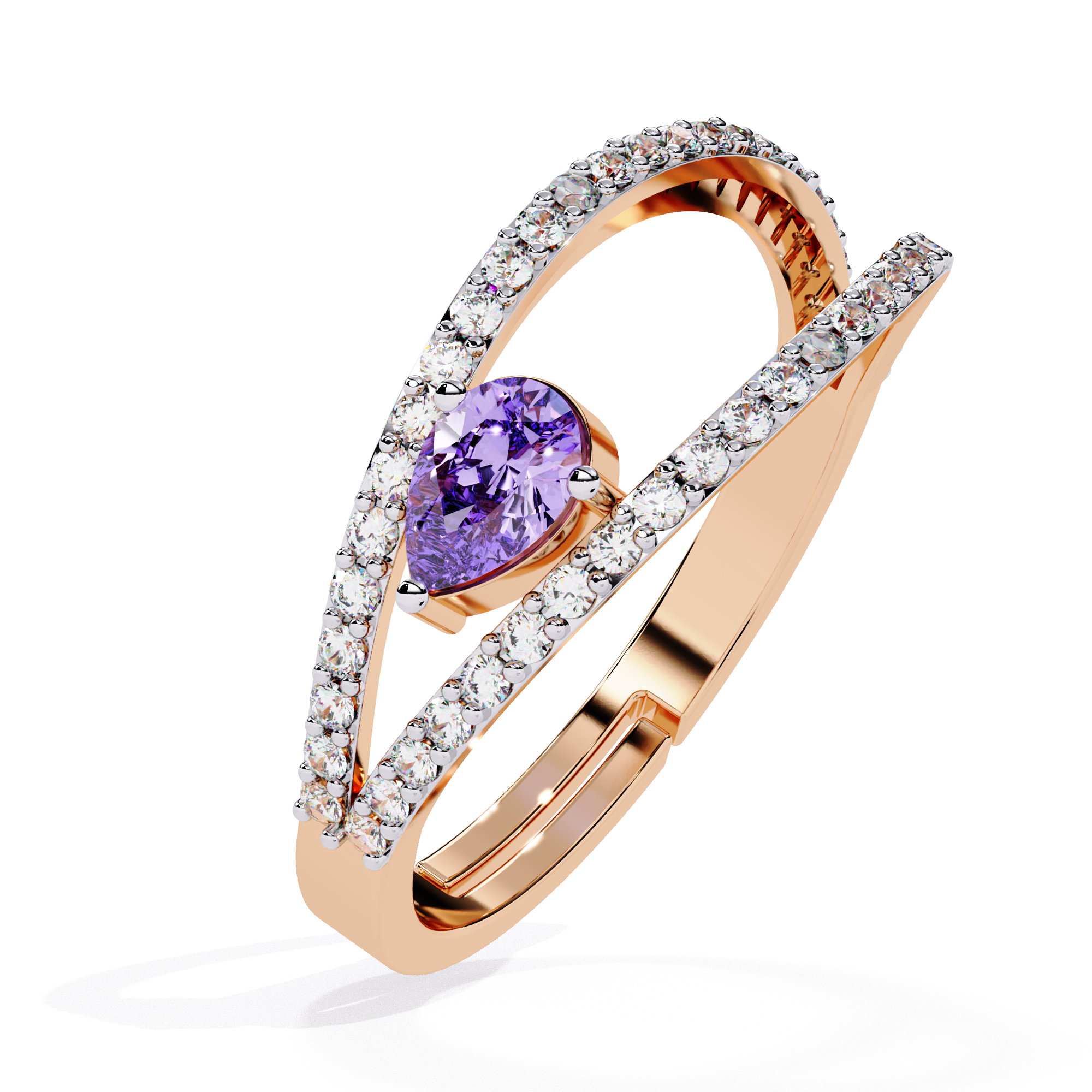 Bellflower Bloom Ring in Rose Gold