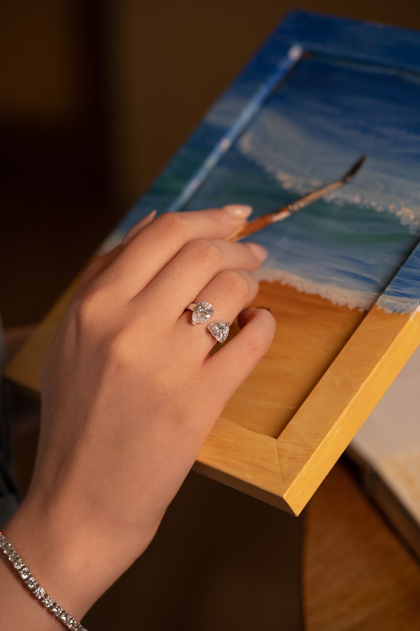 Heartflutter ring