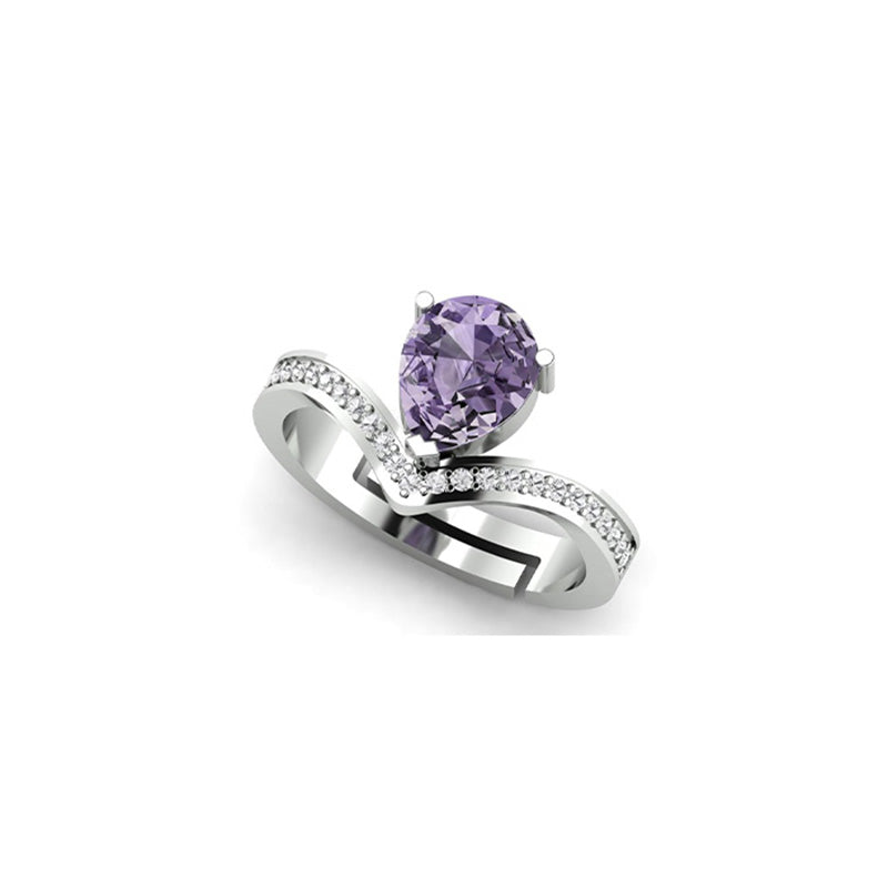 Dreamy Lilac 925 Sterling Silver Ring