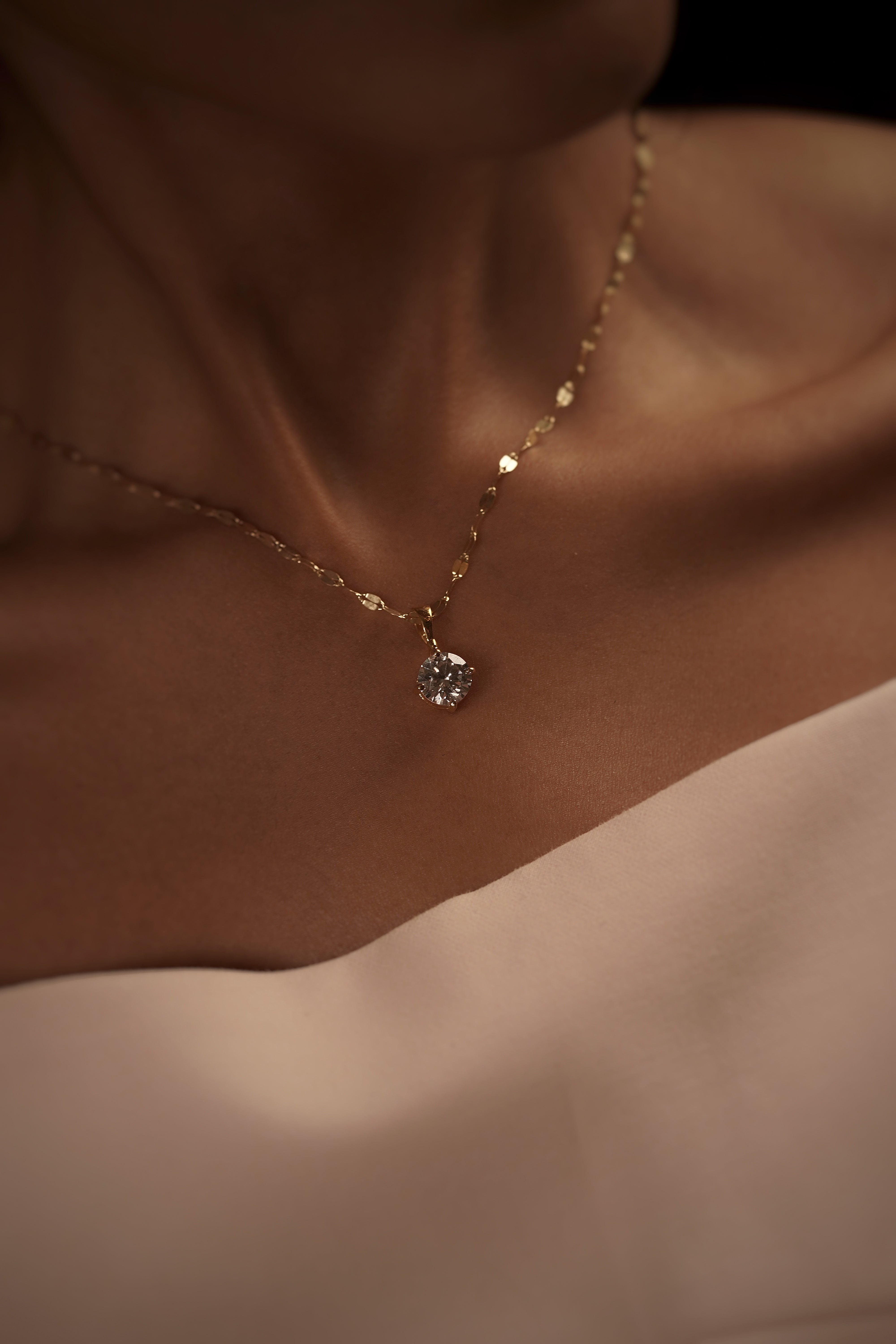 Radiant Solitaire Necklace