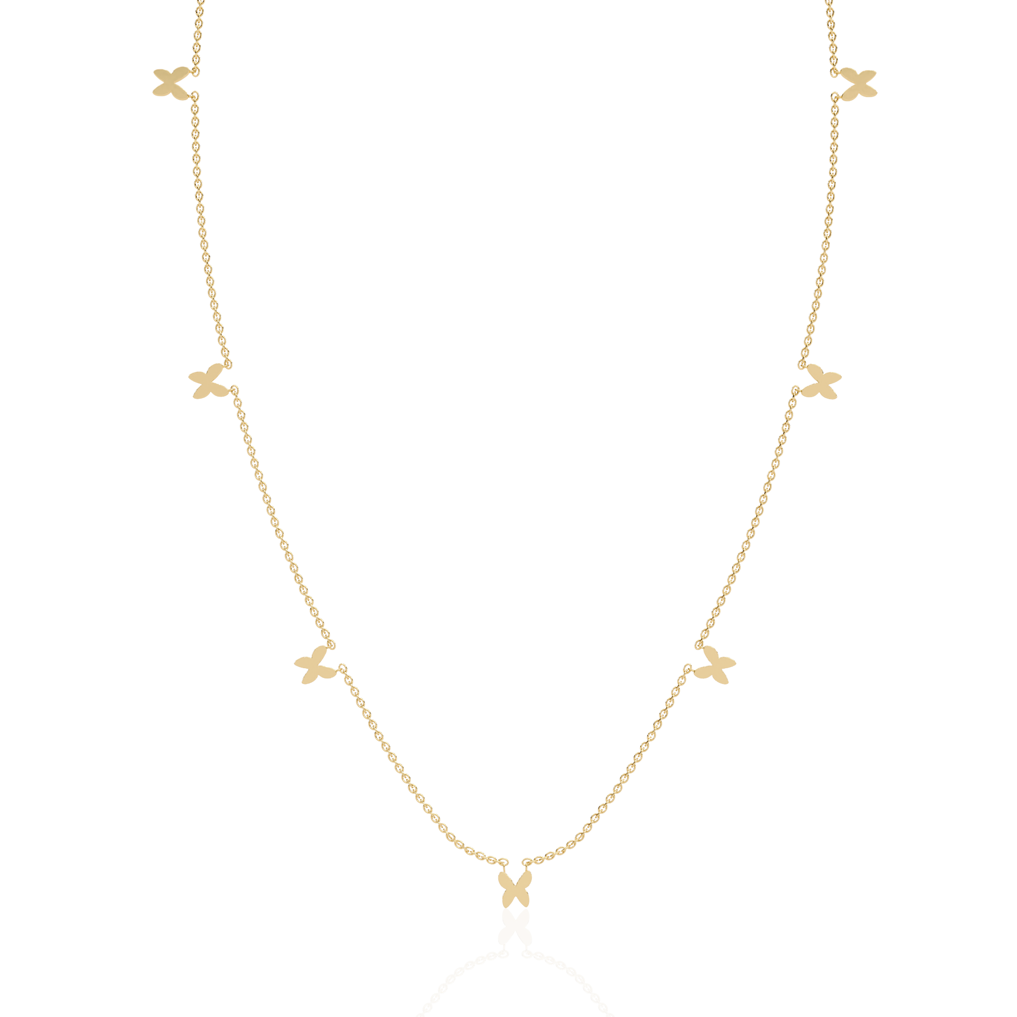 Wings of beauty Necklace -  Gold