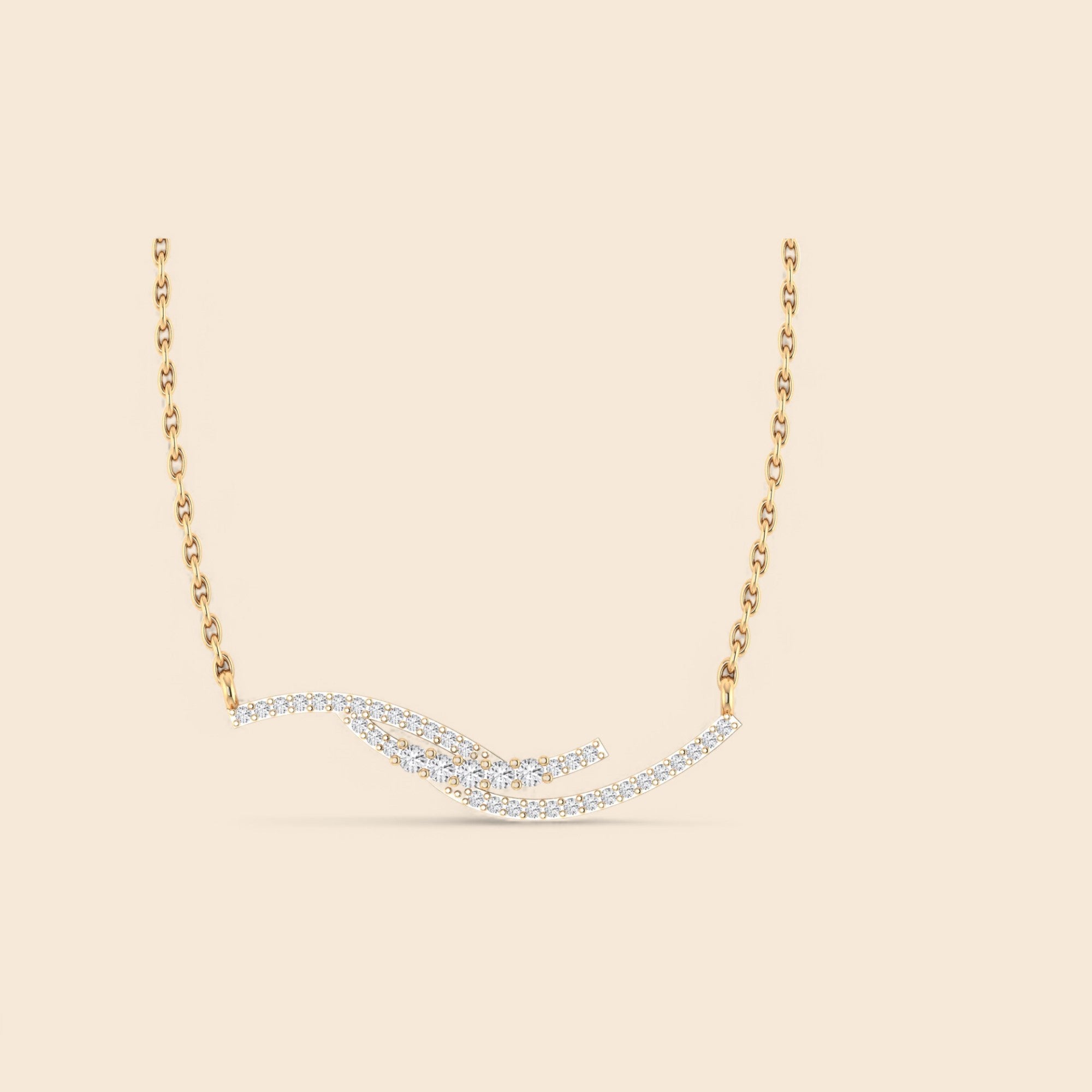 Glitter Wave Necklace