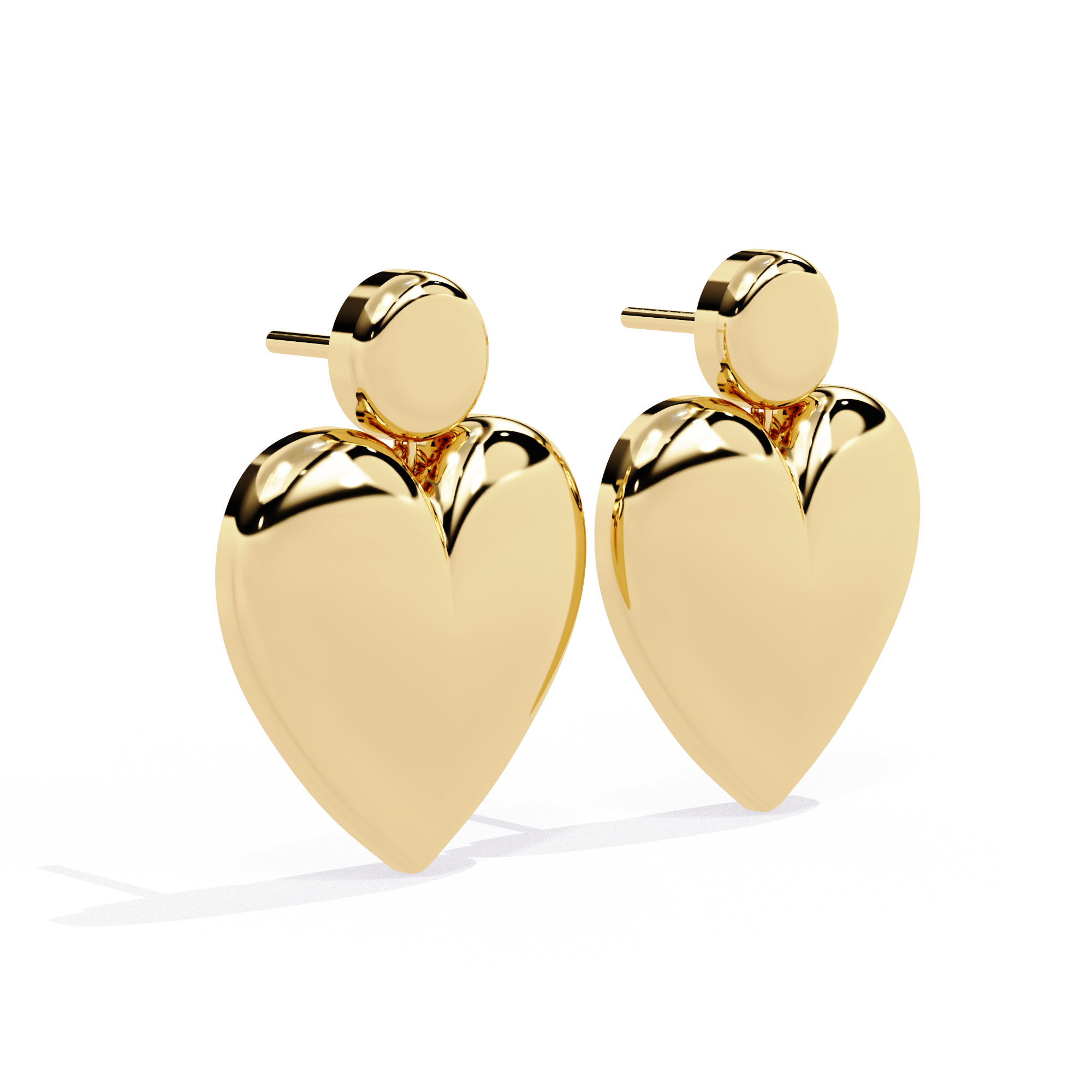 Golden Hearts Earrings