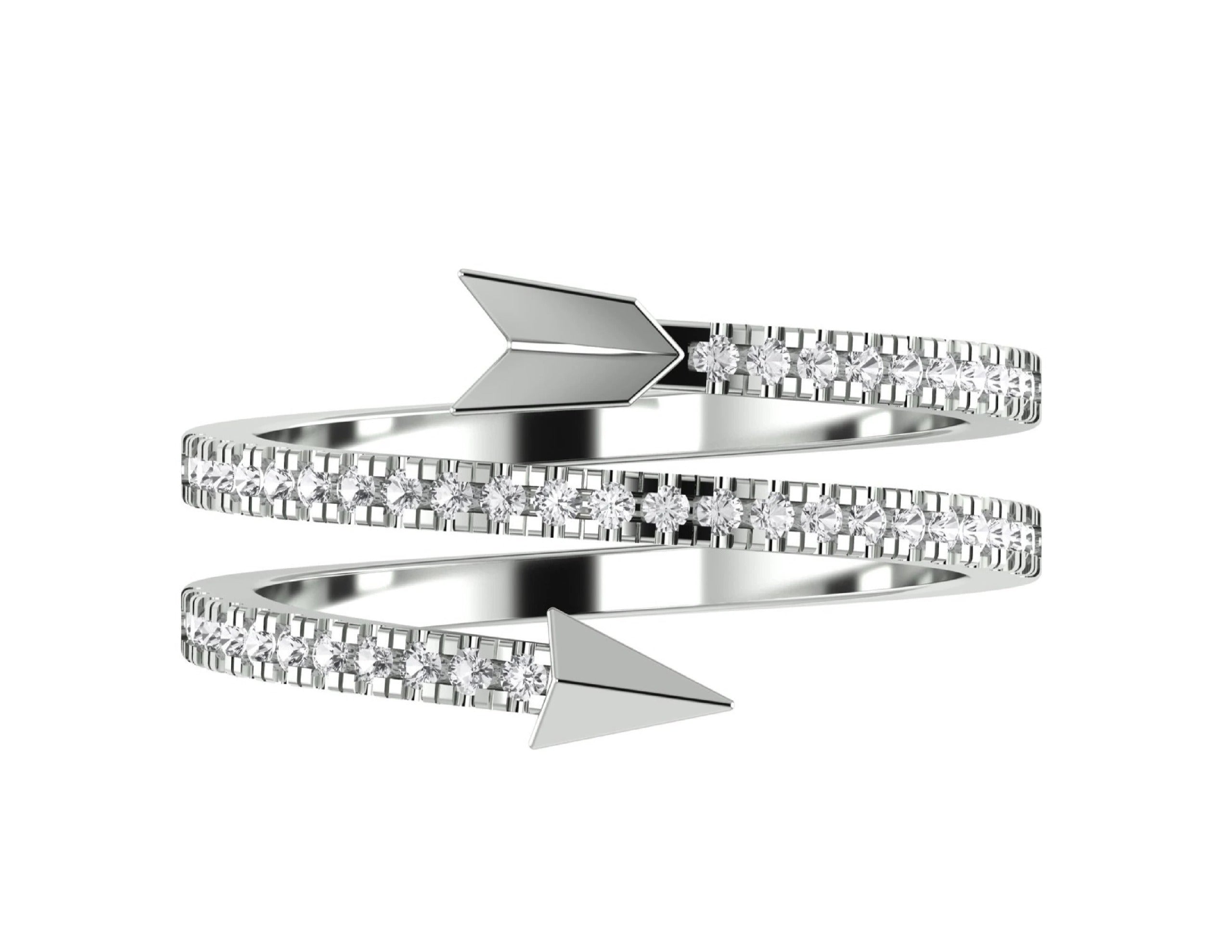 925 Silver Slingshot Ring