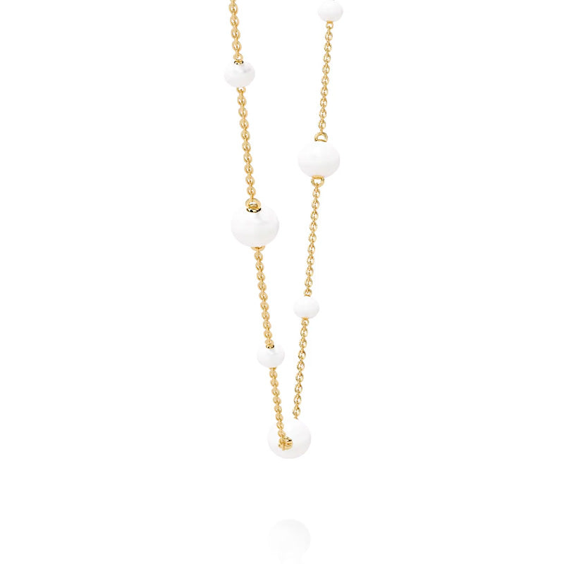 Lady Pearl Necklace  - Gold