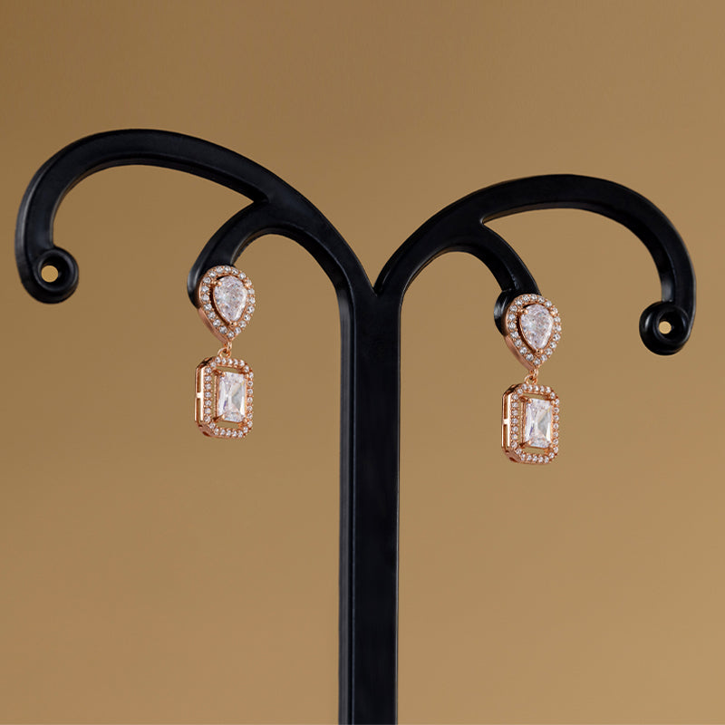 Rose Gold Earrings For Evening Dates