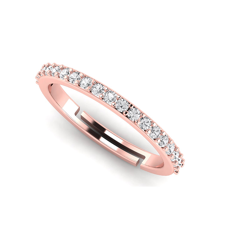 Sparkling Rim Ring-Rose Gold