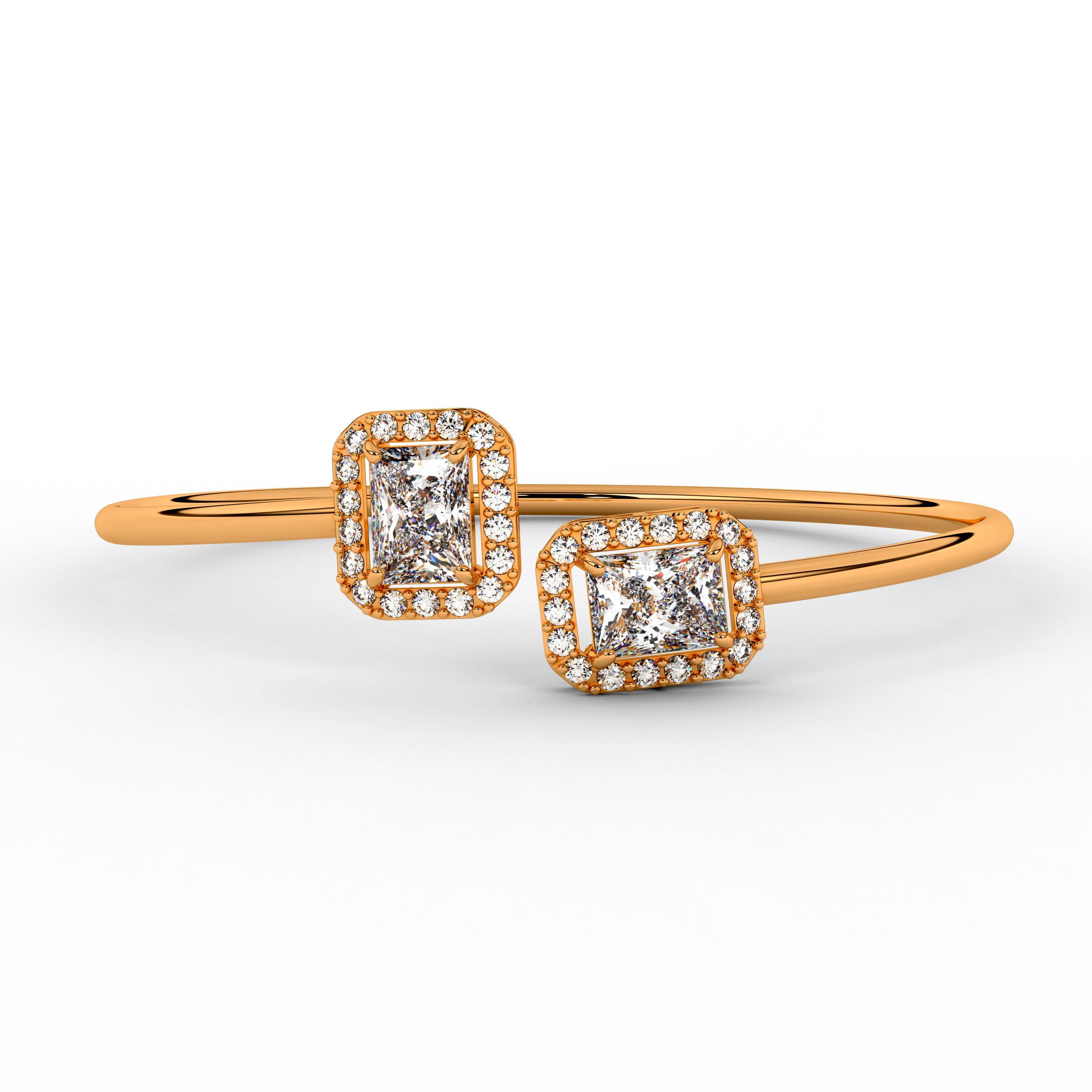 Sparkling Frame Bracelet-Rose Gold