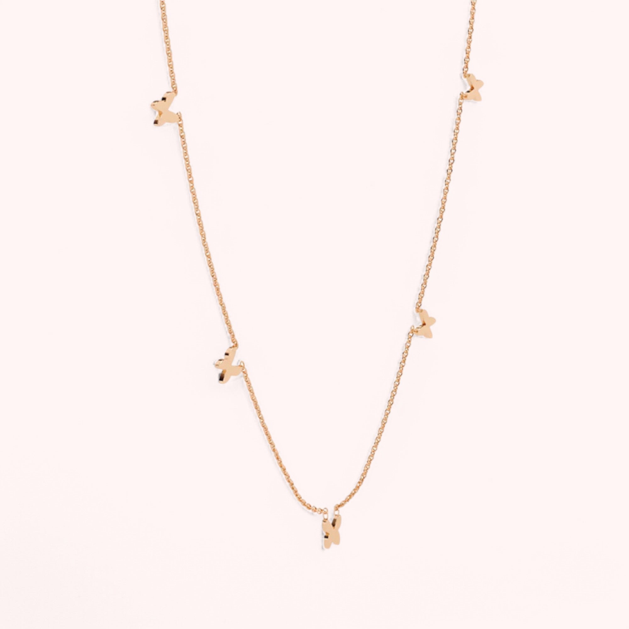 Wings of beauty Necklace - Rose Gold