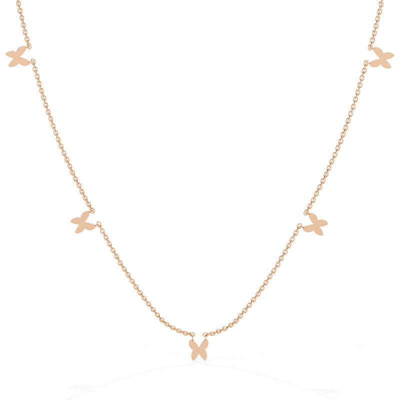 Wings of beauty Necklace - Rose Gold