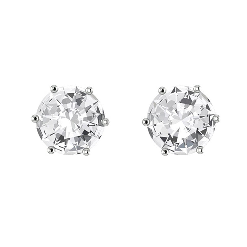 Silver Star-Studded Earrings